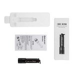 Compact 90 Lumens Keychain Flashlight - Black