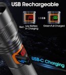 Bright Rechargeable Pocket Flashlight - High Lumens