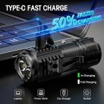 Rechargeable Mini Flashlights with Magnetic Base - 2 Pack