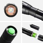 2-Pack Bright LED Flashlights with Batteries