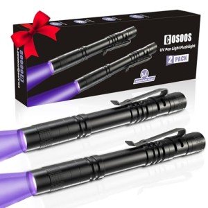 2 Pack UV Black Light Flashlight - Mini Pen Light