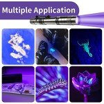 2 Pack UV Black Light Flashlight - Mini Pen Light