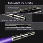 2 Pack UV Black Light Flashlight - Mini Pen Light