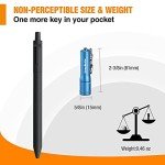 Bright Mini Keychain LED Flashlight - Blue