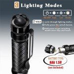 Compact LED Mini Flashlight - 3 Modes, Water-Resistant