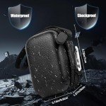 SpomacGek Case for Anker 621 Nano Power Bank/for iWALK LinkPod Portable Charger 3350mAh,4500mAh,4800mAh Power Bank with Half-mesh Pocket,Elastic Band,Lanyard and Carabiner(Case Only)