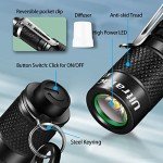 Compact Keychain Flashlight - 180lm LED EDC Light