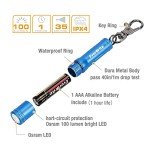 Bright Mini Keychain LED Flashlight - Blue