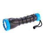 LED Flashlight with Grip & Lanyard - Assorted Colors