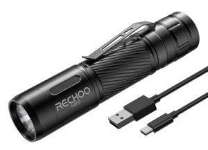 Mini Rechargeable LED Flashlight with 3 Modes