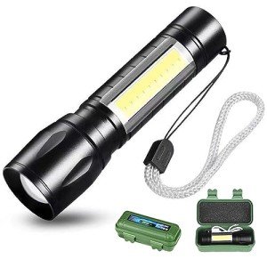 Mini USB Rechargeable LED Flashlight - 3 Modes