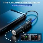 Mini Rechargeable LED Flashlight with 3 Modes