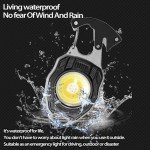 Compact COB Keychain Flashlight with Multiple Modes