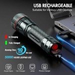 Super Bright Rechargeable Tactical LED Flashlight