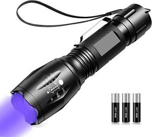 2-in-1 LED UV Black Light Flashlight 500LM