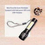Mini USB Rechargeable LED Flashlight - 3 Modes