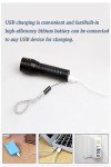 Mini USB Rechargeable LED Flashlight - 3 Modes