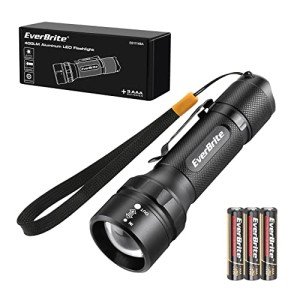 Bright EverBrite LED Flashlight with Zoom & Lanyard