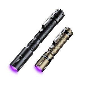2 Pack UV Flashlight Mini Penlights for Detection
