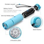 Glow in the Dark LED Flashlights - 4 Pack