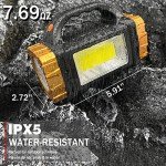 Solar Rechargeable Flashlight for Camping & Emergencies