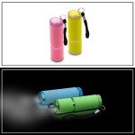 DAFURIET 4 Pack Glow in Dark LED Flashlights