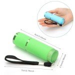 Glow in the Dark LED Flashlights - 4 Pack