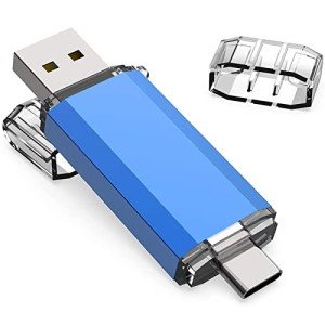 KOOTION USB C Flash Drive 32 GB 2 in 1 USB 3.0 + USB Type C Thumb Drive High Speed up to 90 MB/s Dual OTG Thumb Drive USB Stick