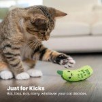 Crunchy Pickle Kicker Catnip Toy for Cats
