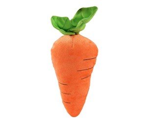 Durable Plush Dog & Cat Squeaky Toy - Carrot