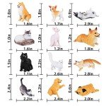 12PCS Realistic Dog & Cat Figurines Set