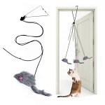 Interactive Feather Teaser Toy for Indoor Cats