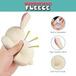 Vermont Fleece Rabbit Dog Toy - Squeaky Plush