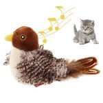 Interactive Electronic Chirping Bird Toy for Cats
