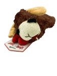 Small Brown Lamb Chop Squeaker Dog Toy
