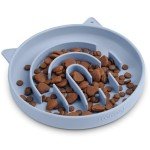 Interactive Silicone Slow Feeder Bowl for Pets