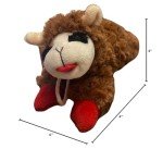 Small Brown Lamb Chop Squeaker Dog Toy