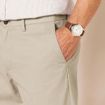 Amazon Essentials Men's Classic-Fit Wrinkle-Resistant Flat-Front Chino Pant (Available in Big & Tall), Khaki Brown, 29W x 32L