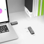 EASTBULL 32GB FAT32 USB 3.0 Flash Drive with a USB C Adapter and Keychain, Fast-Speed Thumb Drive Metal Pen Drive 32 G Memory Stick for Storage and Backup (Grey, with USB C 3.0 Adapter, Keychain)