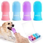 4-Pack Dog Toothbrush Set for Pet Dental Care