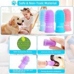 4-Pack Dog Toothbrush Set for Pet Dental Care
