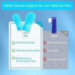 4-Pack Dog Toothbrush Set for Pet Dental Care