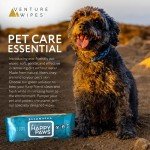 Natural Pet Wipes for Dogs and Cats - 40 Count