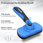 Pet Self-Cleaning Brush for Shedding Dogs & Cats