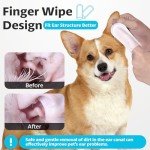 Large Pet Ear Wipes - Coconut Scent, 50 Count
