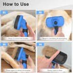 Pet Self-Cleaning Brush for Shedding Dogs & Cats