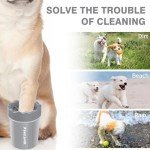 Portable Pet Paw Washer with Towels for Small Dogs