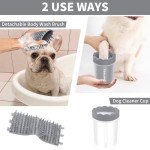 Portable Pet Paw Washer with Towels for Small Dogs
