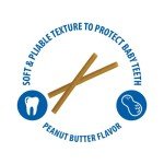 Peanut Butter Flavor Puppy Teething Sticks, 3.74 oz