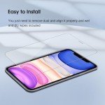 Qularlans 3 Pack Screen Protector for iPhone 11/XR 6.1 Inch, 9H Hardness Shock Resistant Tempered Glass HD Ultra Clear